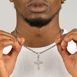 Load image into Gallery viewer, DUBSS - Iced Out Drippy Cross Pendant
