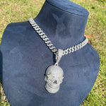 Load image into Gallery viewer, DUBSS - Iced Out Five Stars Eyes Skull Pendant
