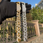 Load image into Gallery viewer, DUBSS - Iced Out 20MM Baguette Extent Chain
