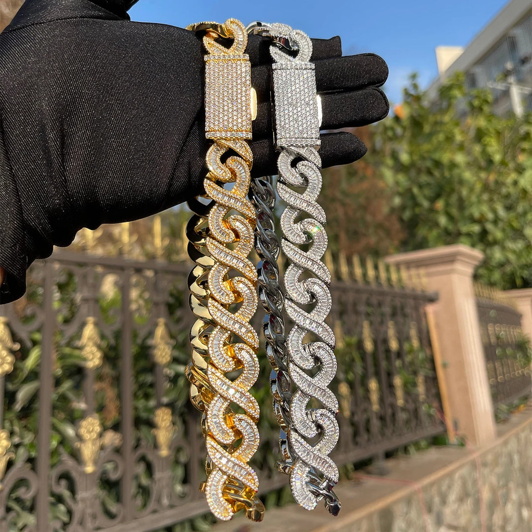 DUBSS - Iced Out 20MM Baguette Extent Chain