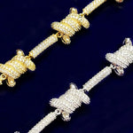 Load image into Gallery viewer, DUBSS - Iced Out Tied Rope Bracelet
