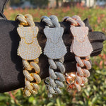 Load image into Gallery viewer, DUBSS - Iced Out Spring Clasp Cuban Bracelet

