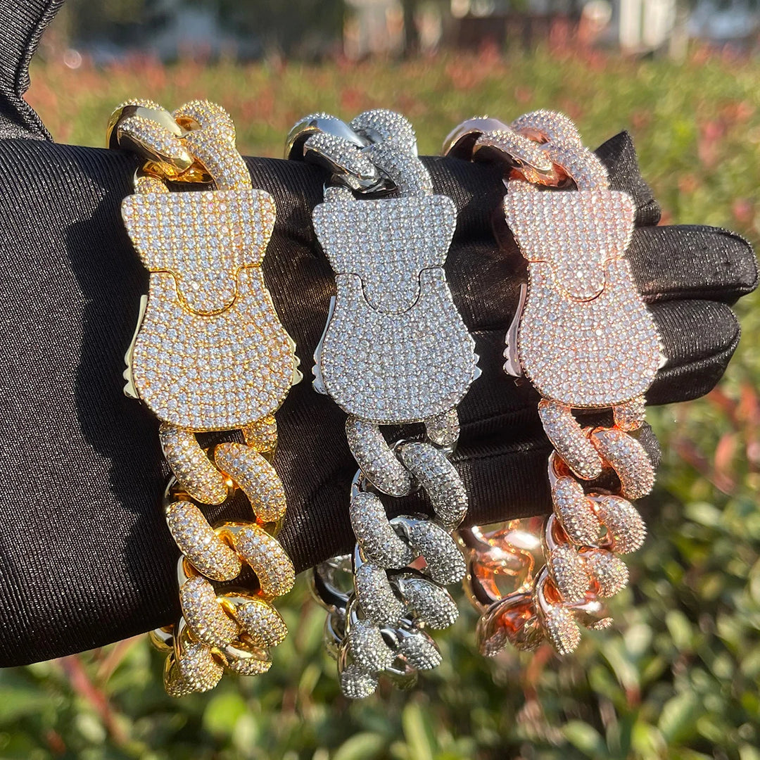 DUBSS - Iced Out Spring Clasp Cuban Bracelet
