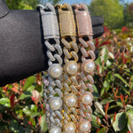 Load image into Gallery viewer, DUBSS - Iced Out Pearl Cuban Chain
