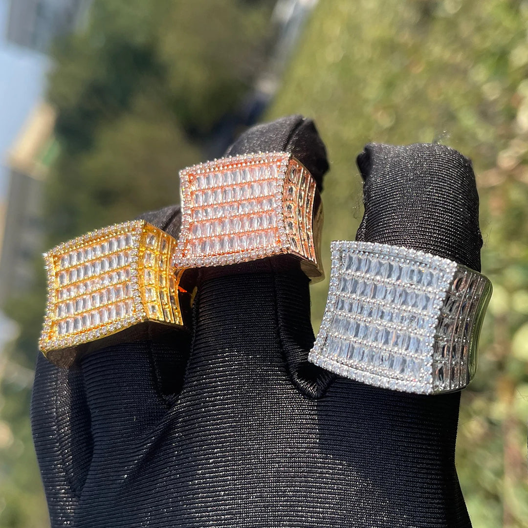 DUBSS - Iced Out Pave Baguette Ring