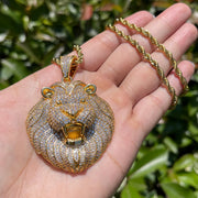 DUBSS - Iced Out Lion Head Pendant