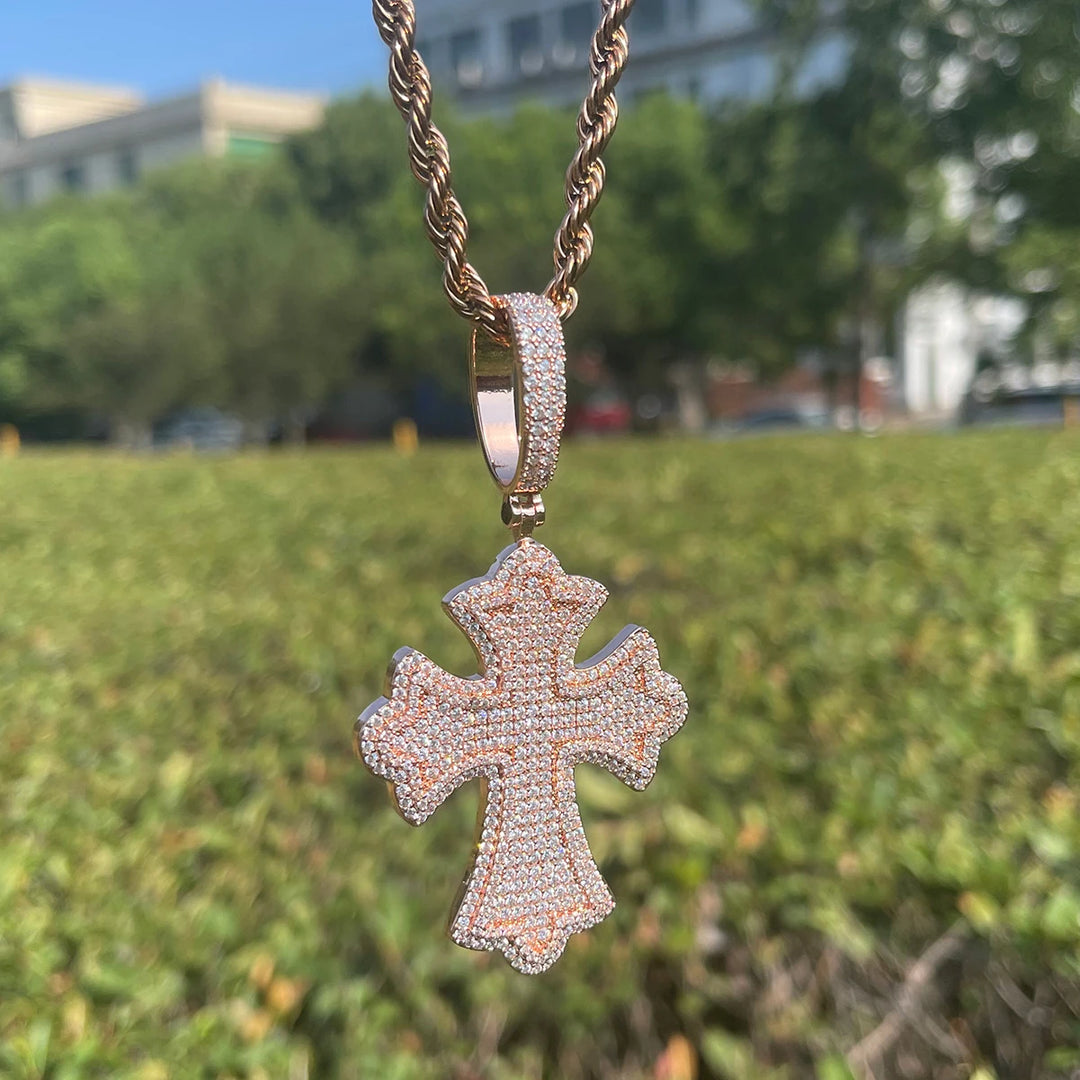 DUBSS - Iced Out Medieval Cross Pendant