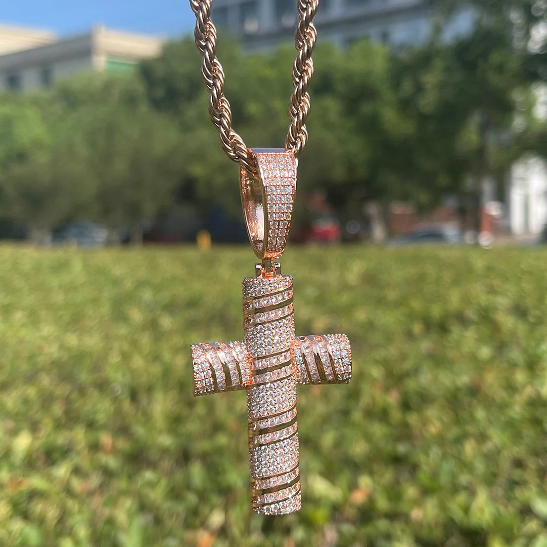 DUBSS - Iced Out Laylow Cross Pendant