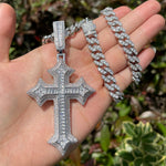 Load image into Gallery viewer, DUBSS - Iced Out Knight Cross Necklace
