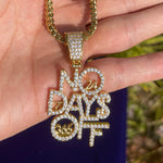 Load image into Gallery viewer, DUBSS - Iced Out No Days Off Pendant
