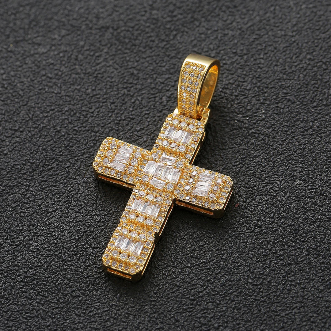 DUBSS - Iced Out OG Baguette Cross Pendant