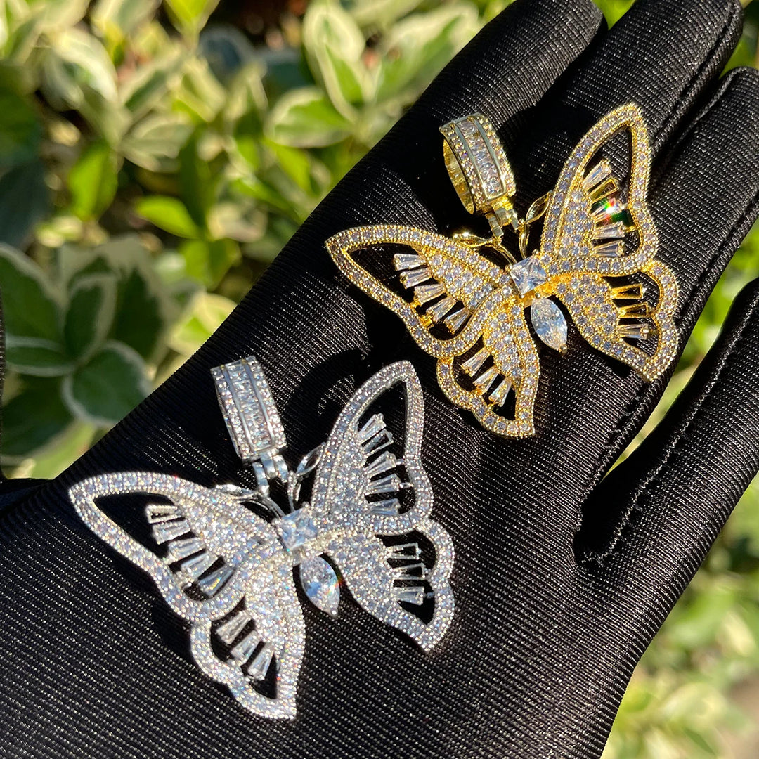 DUBSS - Iced Out Butterfly Pendant