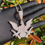 Load image into Gallery viewer, DUBSS - Iced Out Eagle Gang Prong Pendant
