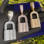 Load image into Gallery viewer, DUBSS - Iced Out Password Lock Pendant
