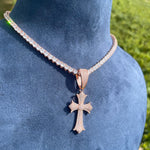 Load image into Gallery viewer, DUBSS - Iced Out Holy Cross Pendant

