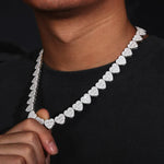 Load image into Gallery viewer, DUBSS - 12mm Iced Out Crushed Heart Chain
