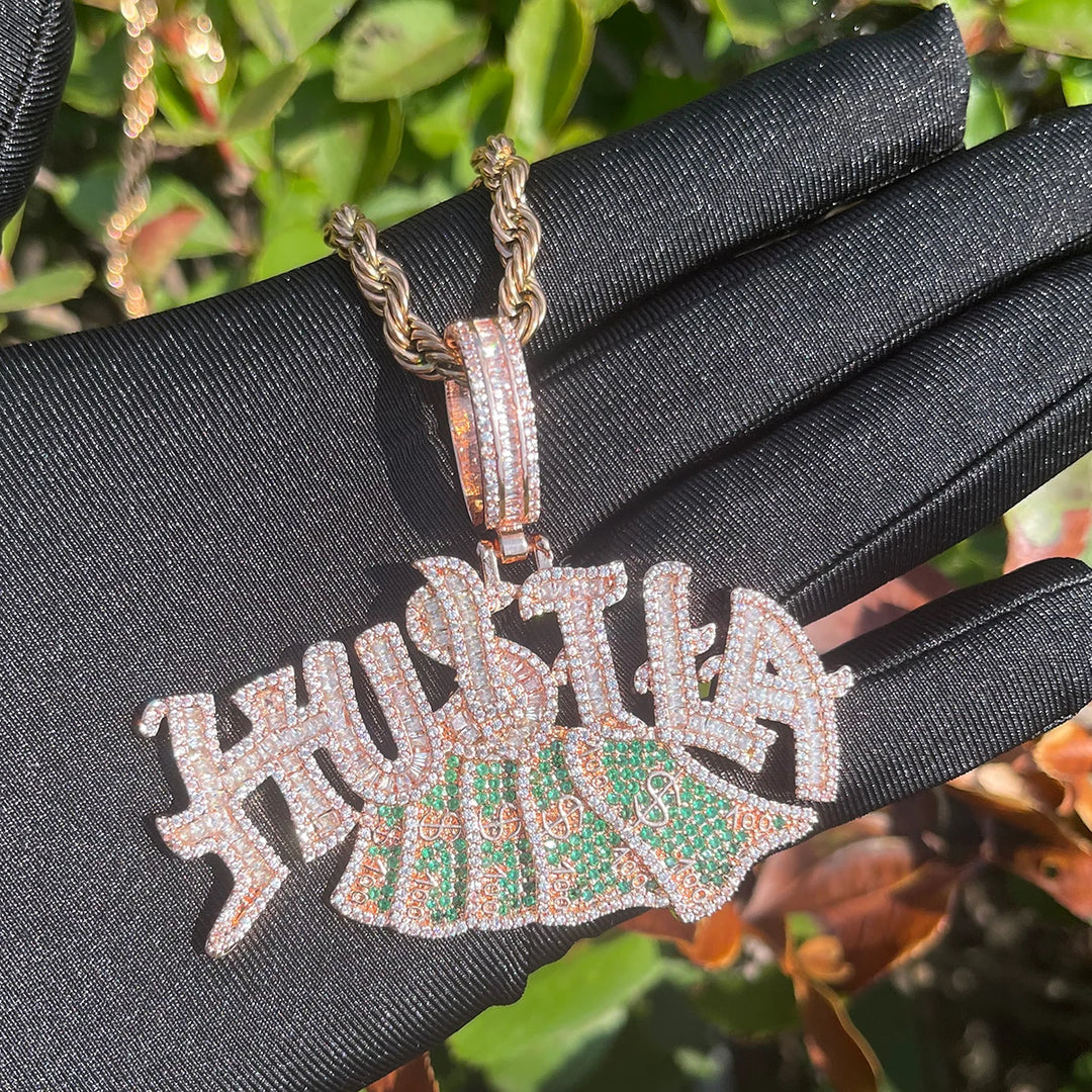 DUBSS - Iced Out Hustla Dollar Pendant