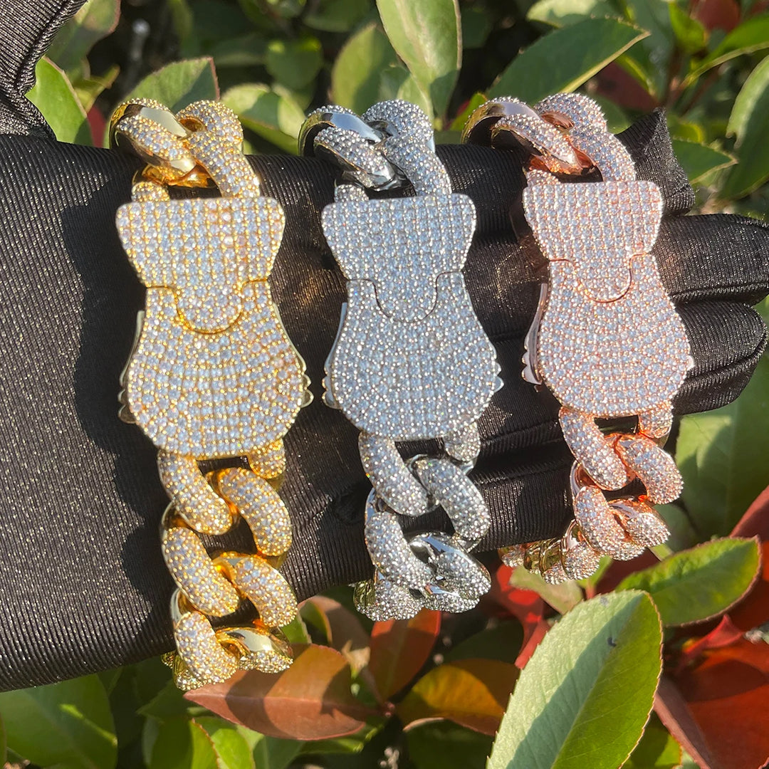 DUBSS - Iced Out Spring Clasp Cuban Bracelet