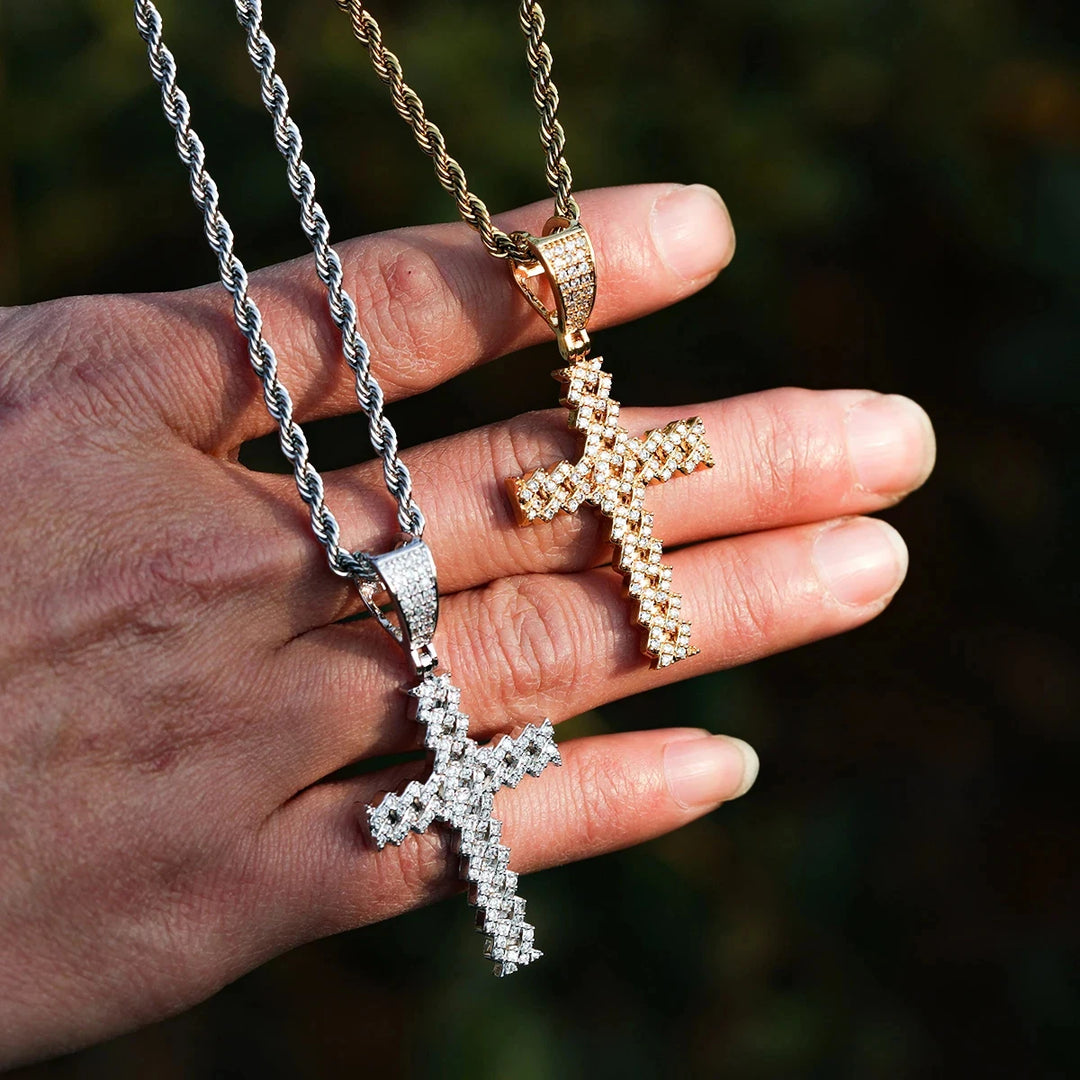 DUBSS -  Iced Out Cross Necklace