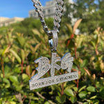 Load image into Gallery viewer, DUBSS - Iced Out Born for Greatness Pendant
