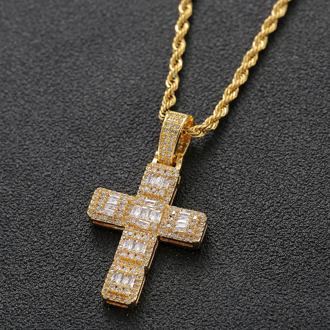 DUBSS - Iced Out OG Baguette Cross Pendant