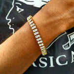 Load image into Gallery viewer, DUBSS - Iced Finish 2 Row Tennis Bracelet
