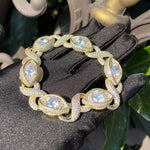 Load image into Gallery viewer, DUBSS - Iced Out Shape 8 Eye Cuban Bracelet
